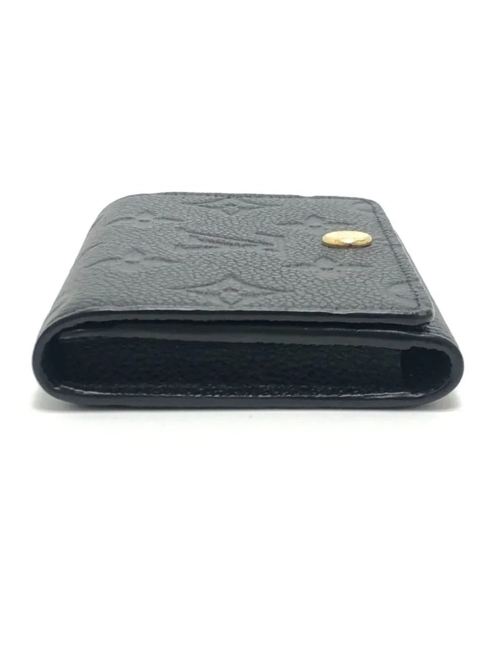 Louis Vuitton Card Case Business Holder Monogram Empreinte Leather Black